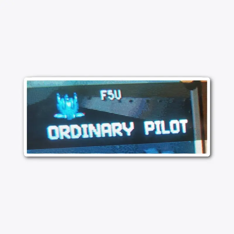 Ordinary Pilot's Only. 